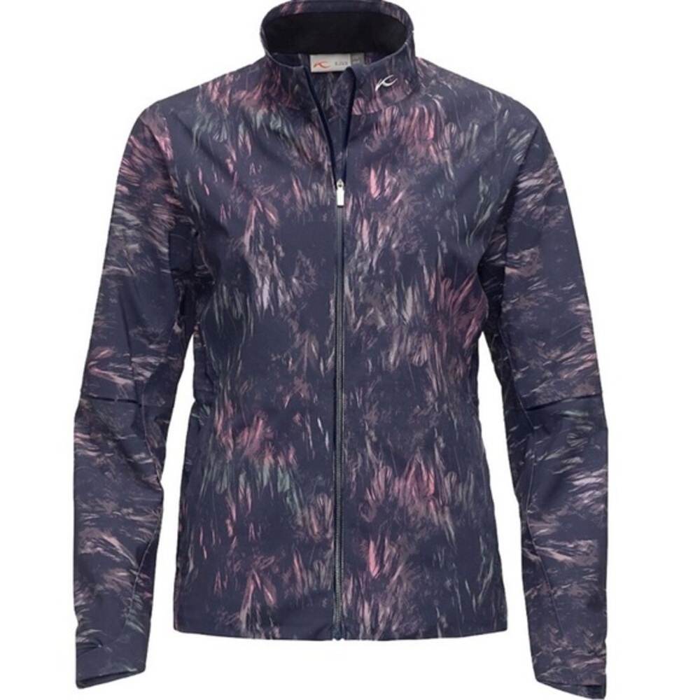 Kjus Captiva 2L Jacket Seam Sealed Lightweight Cool Feather Pattern